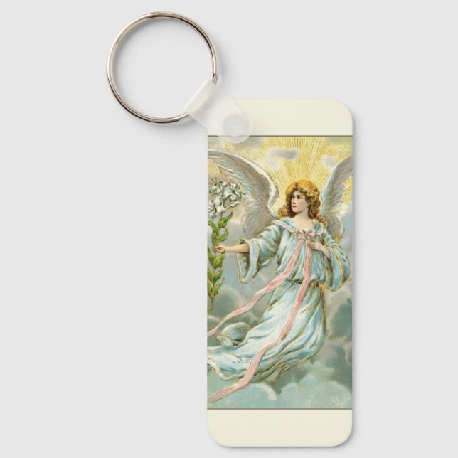 Chaveiro Anjo Em Azul (Frente)