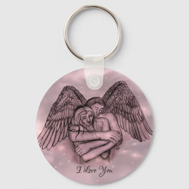 Chaveiro Anjo Eros Apaixonado , Eu Te Amo (Frente)