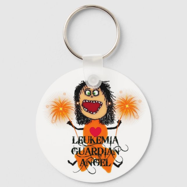Chaveiro Anjo Guardião da Leucemia (Frente)