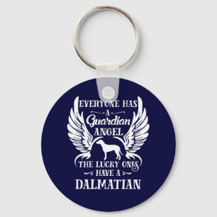 Chaveiro Anjo guardião do cão de estimação da Dalmácia