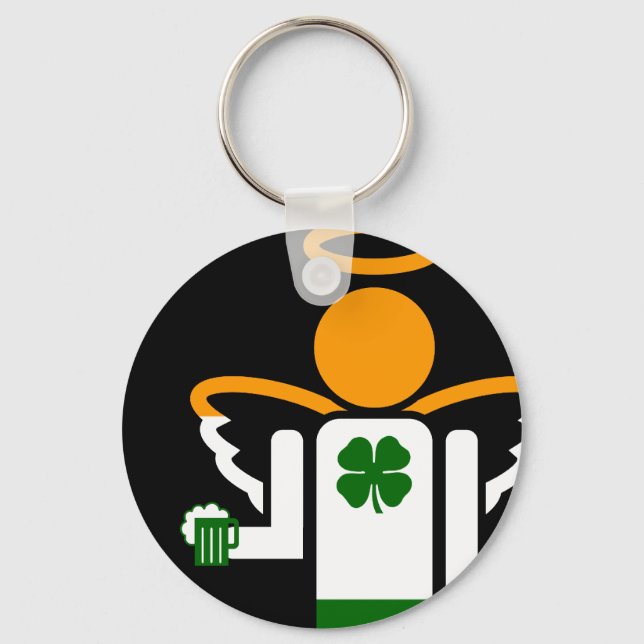 Chaveiro anjo irlandês. (Frente)