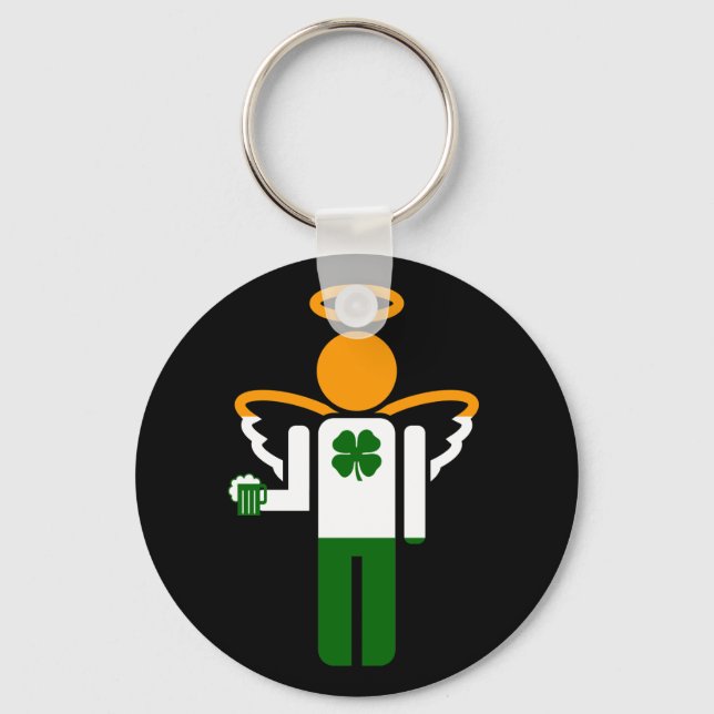 Chaveiro anjo irlandês. (Frente)