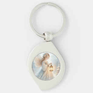 Chaveiro Anjo Lanterna Celestial de Inverno de Conforto
