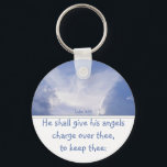 Chaveiro Anjo nas nuvens, encorajamento, Silv de Escritura<br><div class="desc">Luke 4:10 Anjos vigiarão você,  encorajamento,  escritura. presente de Natal de excelente para filho,  filha,  mãe,  pai,  irmã,  irmão ou qualquer pessoa que saia</div>