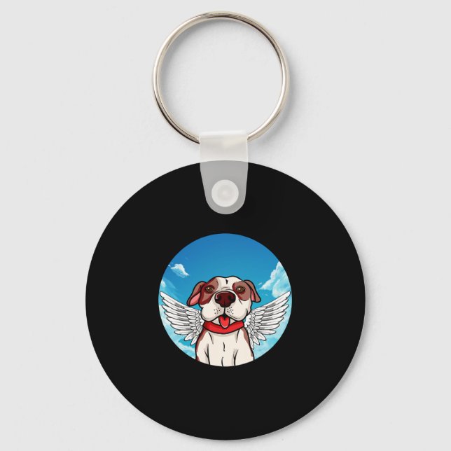 Chaveiro Anjo Pitbull Stafford Bully Bulldog  (Frente)