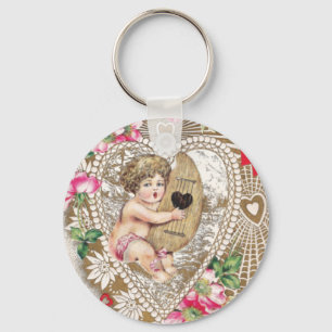 Chaveiro Anjo Querubim Imagem Vintage