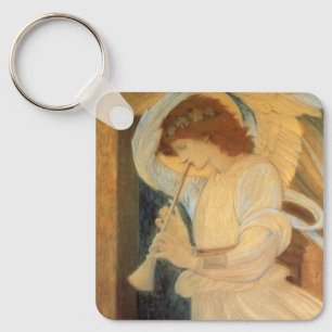 Chaveiro Anjo tocando Flageolet por Burne Jones