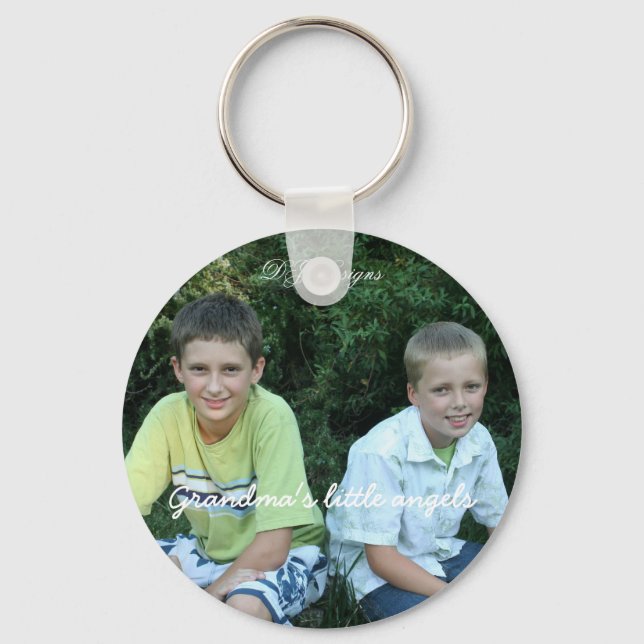 Chaveiro Anjos da vovó, Designs DJ (Frente)