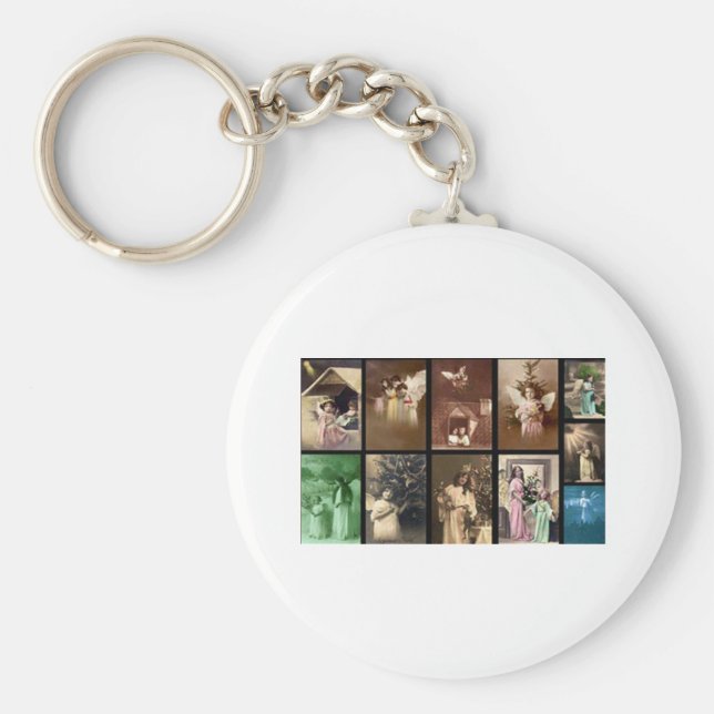 Chaveiro Anjos de Feriado I Personalizáveis (Frente)