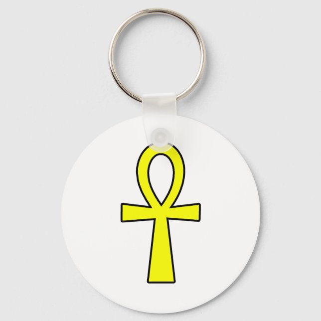 Chaveiro Ankh Egípcio Hieroglifo Símbolos de Vida Chave Ama (Frente)