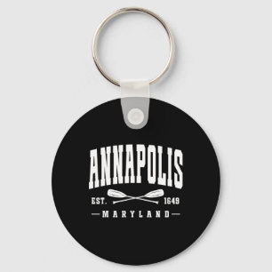 Chaveiro Annapolis Maryland Est. 1649 Remos Cruzados Vela