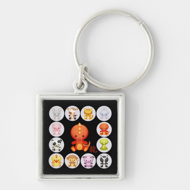 Chaveiro Ano chinês do dragão (Frente)