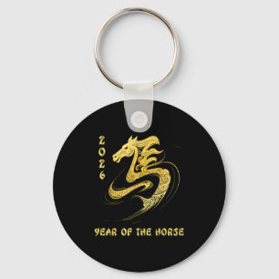 Chaveiro Ano Do Cavalo 2026 Feliz Ano Novo Lunar Chinês