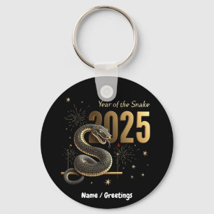 Chaveiro Ano do Cobra 2025 - Zodiac Chinês Personalizável