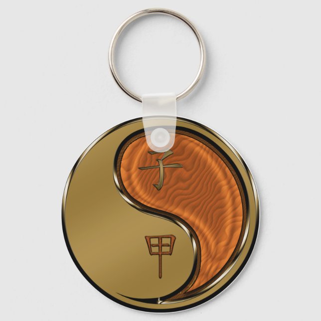 Chaveiro Ano do rato de madeira (Frente)