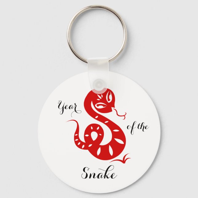 Chaveiro Ano dos Magnetos do Horoscópio da China Cobra (Frente)