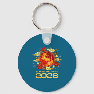 Chaveiro Ano Novo Chinês 2026 Ano do Cavalo Ano Novo Lunar