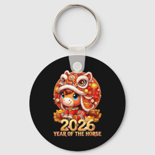 Chaveiro Ano novo chinês 2026 ano do cavalo de fogo