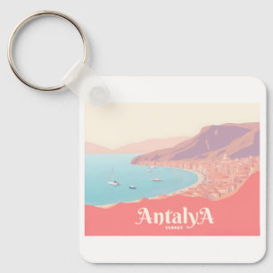 Chaveiro Antalya Turkey Pastel Viagem