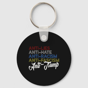 Chaveiro Anti Mentiras Anti Ódio Anti Racismo Anti Fascismo