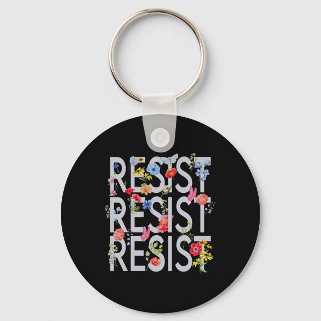 Chaveiro Anti Trump Resistir - Política  (Frente)