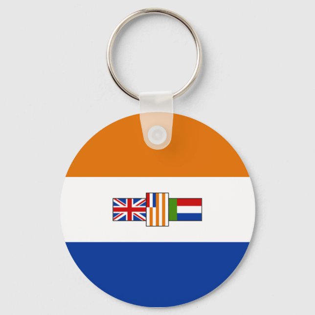 Chaveiro Antiga bandeira sul-africana (Frente)