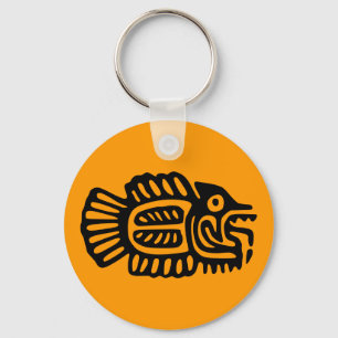 Chaveiro Antiga cadeia-chave de Motif de Peixes Mexicanos