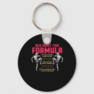 Chaveiro Antiga Fórmula de Muay Thai Boxeador Tailandês de