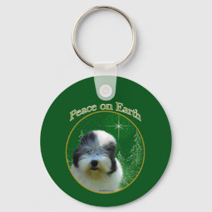 Chaveiro Antiga Paz de Sheepdog Inglês