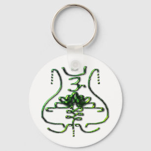 Chaveiro antigo simbolismo budista tradicional