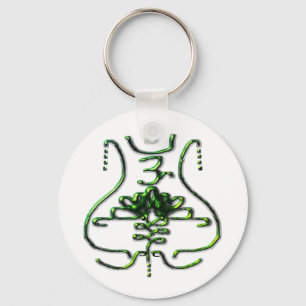 Chaveiro antigo símbolo budista tradicional