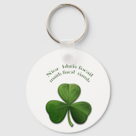 Chaveiro Antigos ditados irlandeses sobre produtos de Desig