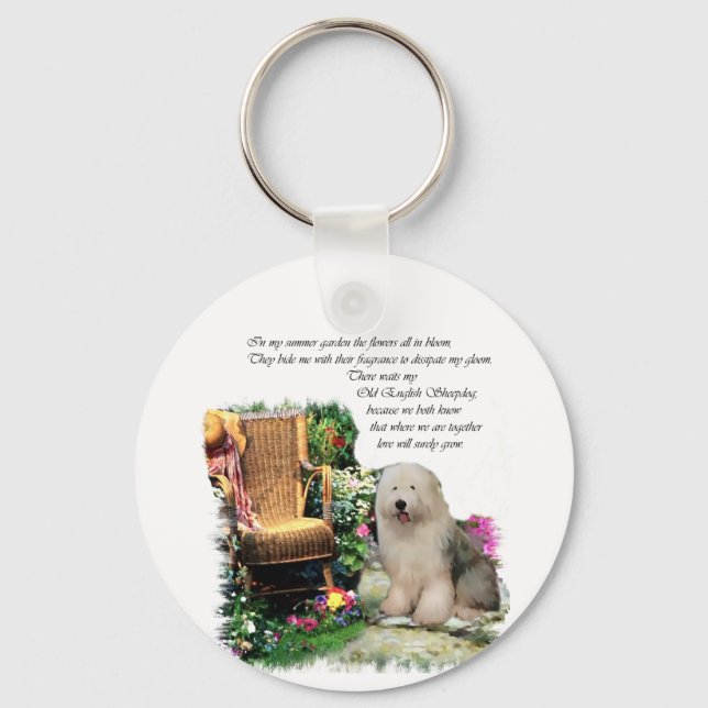 Chaveiro Antigos presentes de ovelha em inglês (Frente)