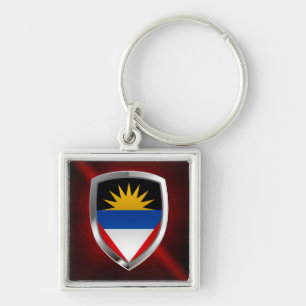 Chaveiro Antígua e Barbuda - Emblema Metálico