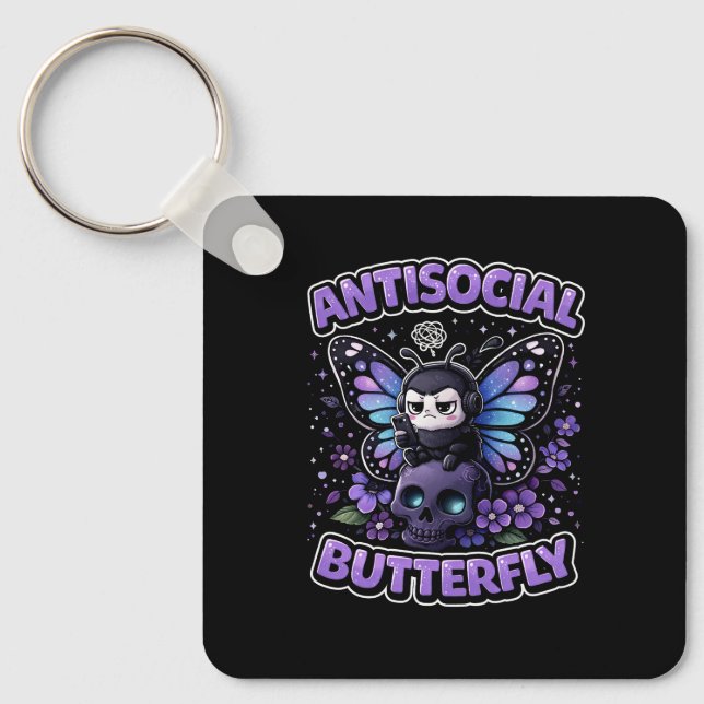 Chaveiro Antisocial Butterfly (Frente)