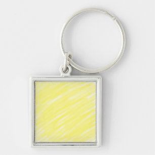Chaveiro anúncio amarelo pastel personalizado de cor sólida