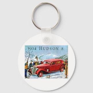 Chaveiro Anúncio de Automóvel de 1934 Hudson 8 Vintage