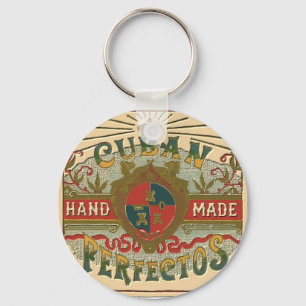 Chaveiro Anúncio de cigarro para as perfeições cubanas Etiq
