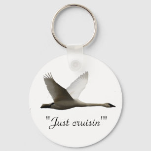 Chaveiro "Apenas cruzando" Trumpeter Swan Key-chain