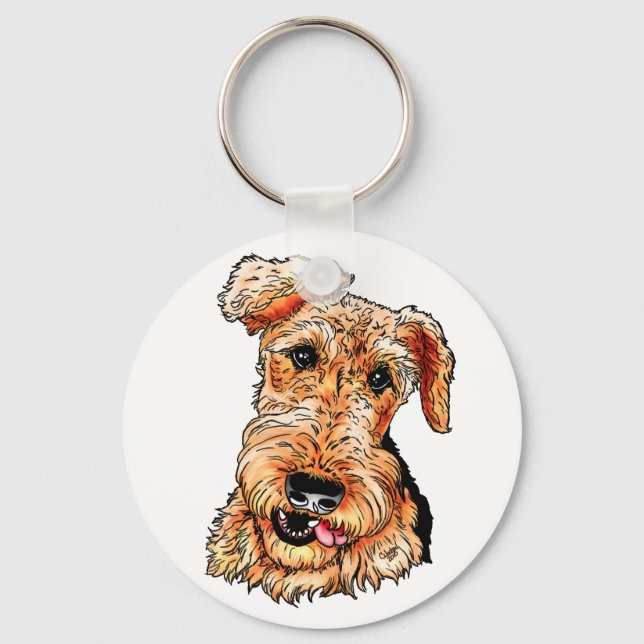 Chaveiro Apenas o Airedale Terrier (Frente)