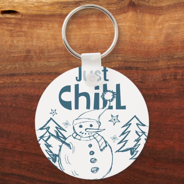 Chaveiro Apenas Relaxe Natal Divertido (Frente)