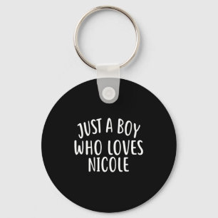 Chaveiro Apenas um garoto que ama Nicole Nicole fofa