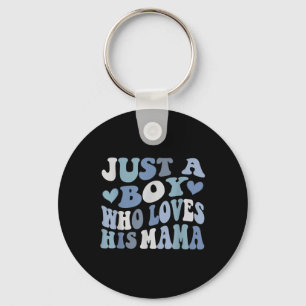 Chaveiro Apenas Um Menino Que Ama As Mães Felizes Da Sua Ma