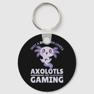 Chaveiro Apenas Um Menino Que Ama Axolotls E Jogos