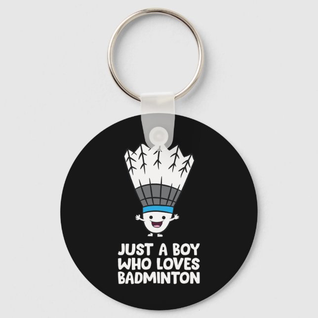 Chaveiro Apenas Um Menino Que Ama Dminton (Frente)