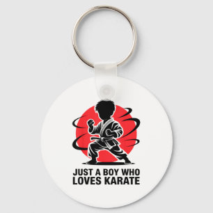 Chaveiro Apenas um menino que ama karate artes marciais Kar