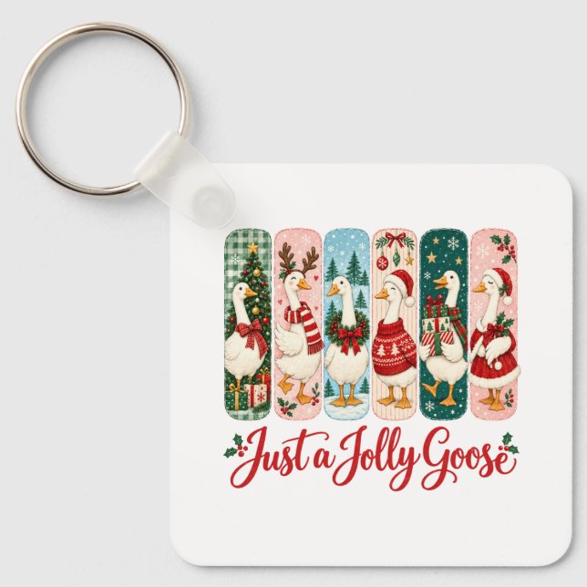 Chaveiro Apenas um Natal de Ganso Alegre (Frente)