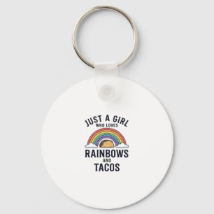 Chaveiro Apenas uma Garota que Ama Arco-íris e Camiseta de 