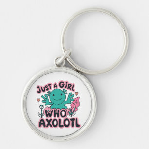Chaveiro apenas uma garota que ama Axolotl