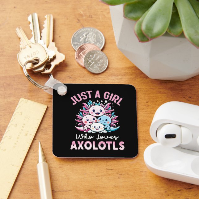 Chaveiro apenas uma garota que ama Axolotls (Mesa)